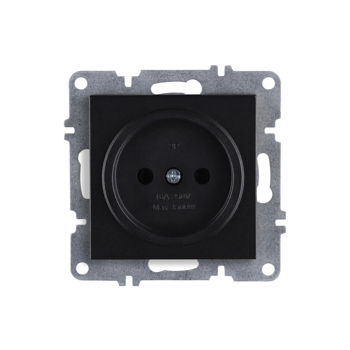 Розетка без заземления механизм черн Arvia Electric Lavin/ Karen 50 07 2000 215