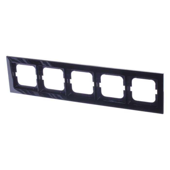 Рамка 5 постов ABB BUSCH-AXCENT, черный, 2CKA001754A4413