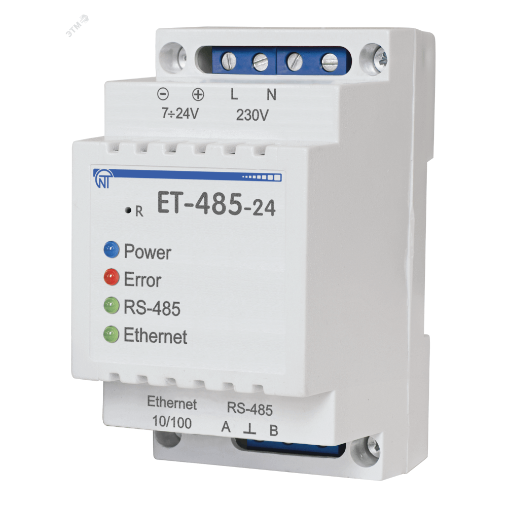 Преобразователь интерфейсов ЕТ-485-24 (Точка доступа к NT-Monitoring (Ethernet)